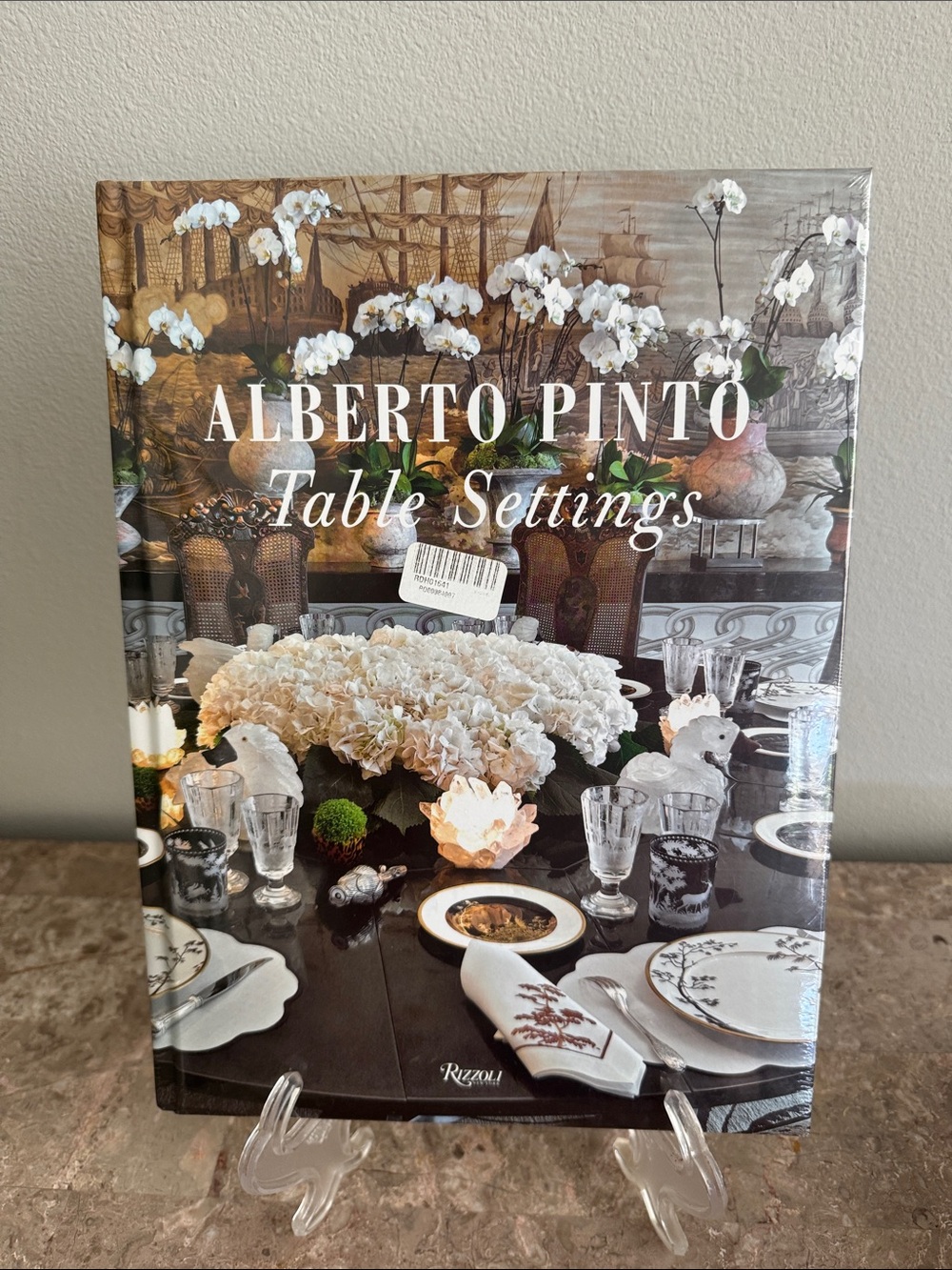 New sealed Albert Pinto table setting hardcover Book publisher Rizolli